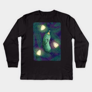 Find the Christmas Pickle! Kids Long Sleeve T-Shirt